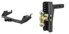 CUR Trailer Hitch Class 5 Tow Kit Adjsutable Ball Mount 2in Receiver 15313-45926