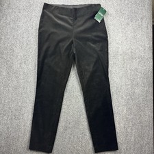 Lauren Ralph Lauren Velvet Pants Straight Leg Women's Size 8 Stretch