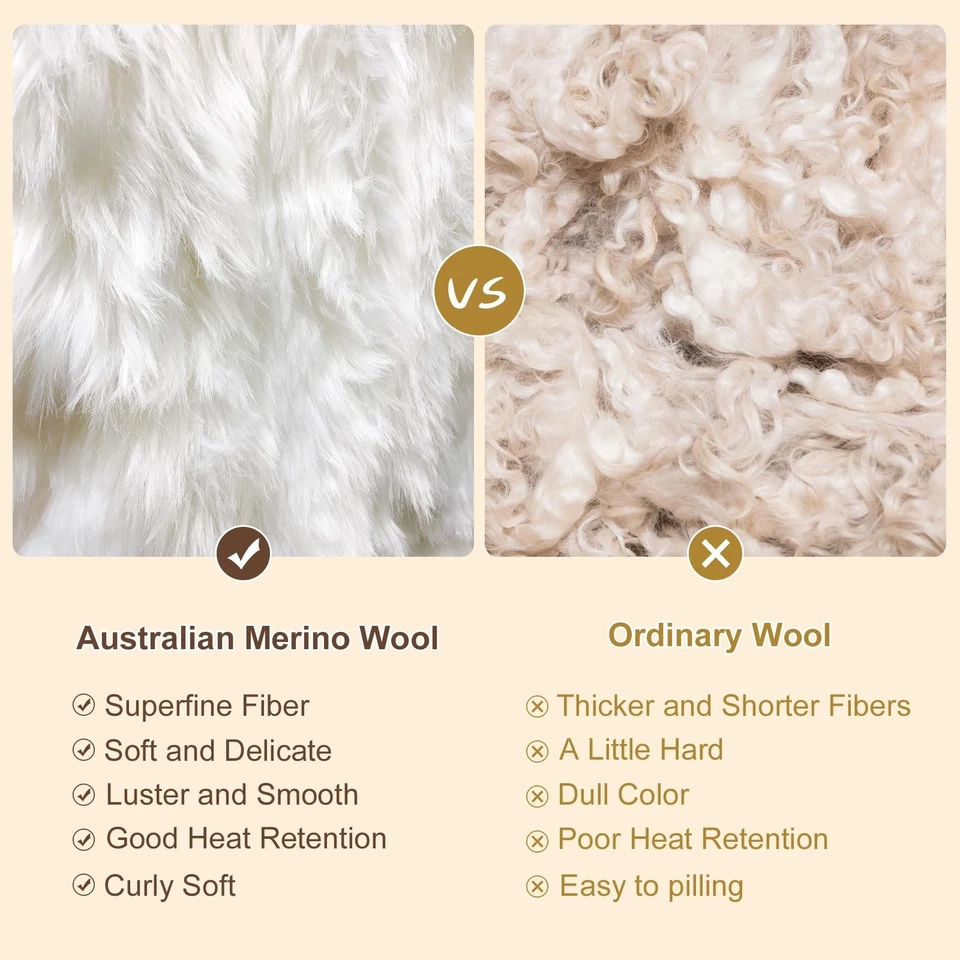 Manta de lana merino pura YOUR MOON talla Queen 100 % lana natural australiana Foto 4 de 4