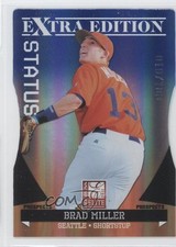 2011 Donruss Elite Extra Edition Prospects Blue Status Die-Cut Brad Miller sh7
