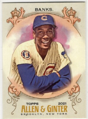 2021 Topps Allen & Ginter Baseball Ernie Banks No. 33 Chicago Cubs