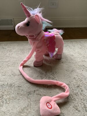 Electric Walking Unicorn Plush Toy Electronic Music Unicorn Toy for  Children US - Main Image