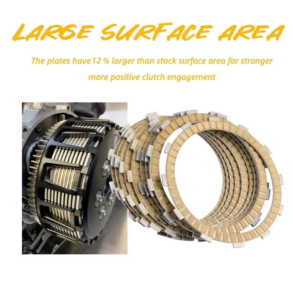 Placas de aço Big Twin extra fricção embreagem para 90-97 Touring Dyna Buell 91-02 - Imagem 4 de 4