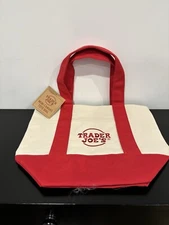 Trader Joe’s Mini Canvas Tote Bag - Red