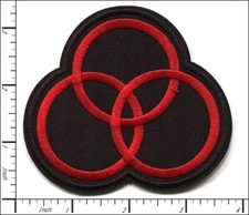 30 Pcs Embroidered Iron on patches LED-ZEPPELIN Bonham- circles 92x85mm AP056fZ3