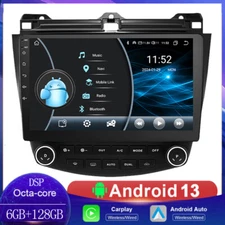 128GB For Honda Accord 2003-2007 CarPlay Android 13 Car Stereo Radio GPS WIFI FM