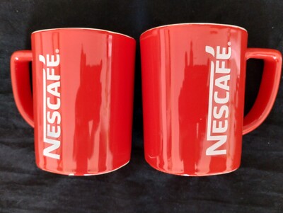 2 New Nescafe LARGE 11 OZ Red Cup Cups Mug Coffee Collectible Gift 11 oz  Mugs ZZ | eBay