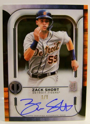 ZACK SHORT 1/1 ONE OF ONE ON CARD AUTO TOPPS TRIBUTE 2022