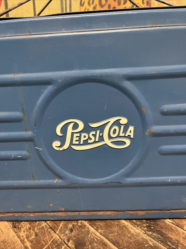 DE COLECCIÓN C. 1950 PEPSI COLA ATLAS 18 REFRIGERADOR SIGNO COCA COLA 7UP NARANJA CRUSH DP Foto 2 de 4