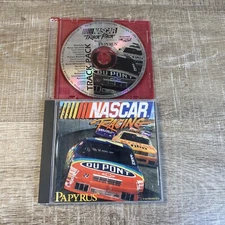 Vintage NASCAR RACING Computer Game by PAPYRUS With Tracks Expansion Pack 1994