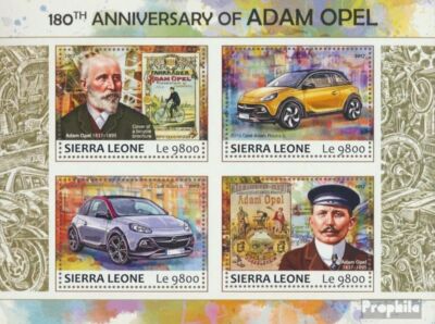 Timbre Sierra Leone – Feuille Miniature Tour De France 2015 – Neuf Avec Gomme – Réf 6753-6756 – Collection Philatélie Vélo