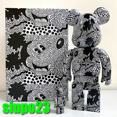 Medicom 400% + 100% Bearbrick ~ Keith Haring x Disney Mickey Mouse