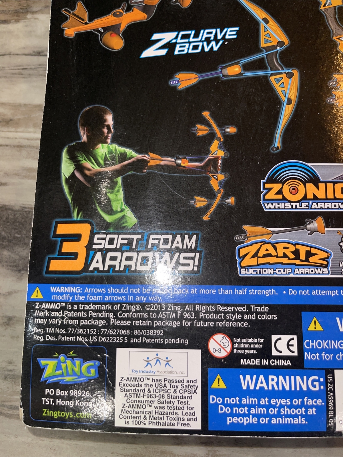 Zing Air Storm ZAmmo Soft Foam Arrows Refill 3 Pack Suction Whistle