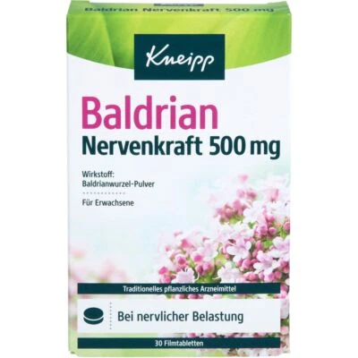 KNEIPP Baldrian Nervenkraft 500 mg Filmtabletten 30 St PZN19126229
