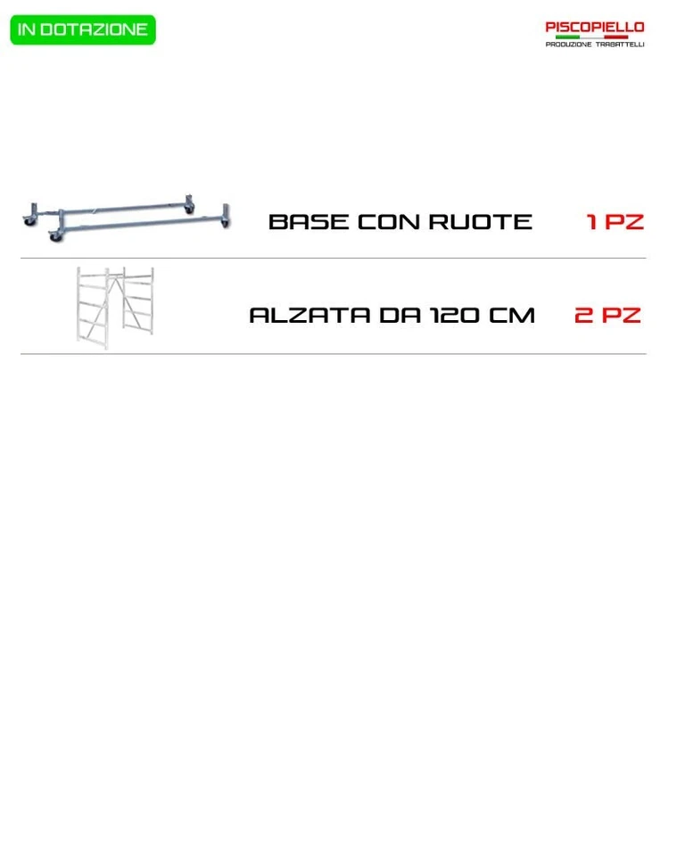Trabattello tris h. 3.8 Mt. Lavoro - Immagine 2 di 4