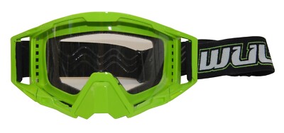 Wulfsport Adult MX Motocross Motorcycle Tech Green Goggle BC42443 - T