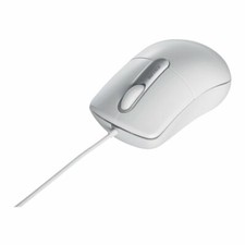 BUFFALO wired optical mouse silent / 3 buttons / M size white BSMOU27SMWH