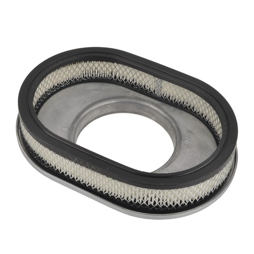 "Purificador de aire de aluminio pulido ovalado con aletas completas de 12" para Carb Holley de 5-1/8""" - Imagen 5 de 8