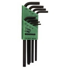 Bondhus 32434 8pc Set Tamper Resistant Star L-Wrench