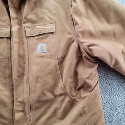 Vintage Carhartt Jacket Men's Duck Arctic Quilted Tan CQ186 Vintage Carhartt Jacket Men's Duck Arctic Quilted Tan CQ186