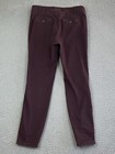 By Anthropologie Pants Brushed Cotton Stretch Pockets Sz 8 EXC in Eggplant Mocha — photo 2