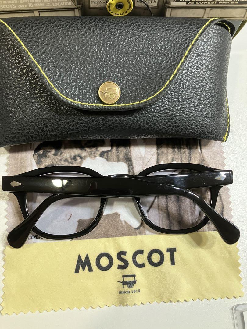 MOSCOT LEMTOSH 46 24-145 SUNGLASSES BLACK FRAME CLEAR LENS MOSCOT LEMTOSH 46 24-145 SUNGLASSES BLACK FRAME CLEAR LENS