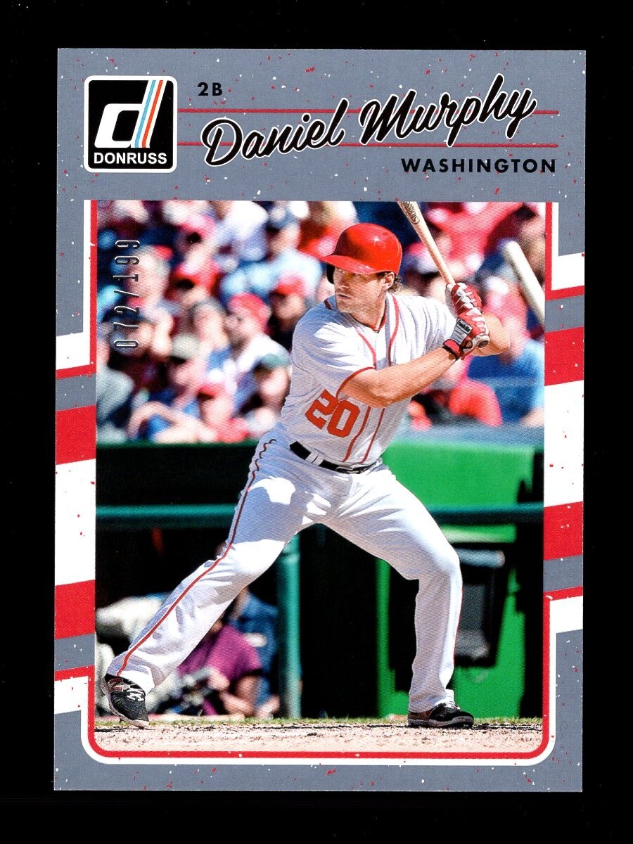 2017 DONRUSS GREY #173 DANIEL MURPHY 72/199 NATIONALS