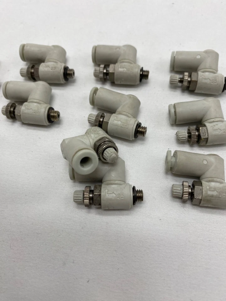 Bulk qty 11 piece lot, SMC push lock, pneumatic flow control AS1301F-NiLM5-03 - Image 3 of 4