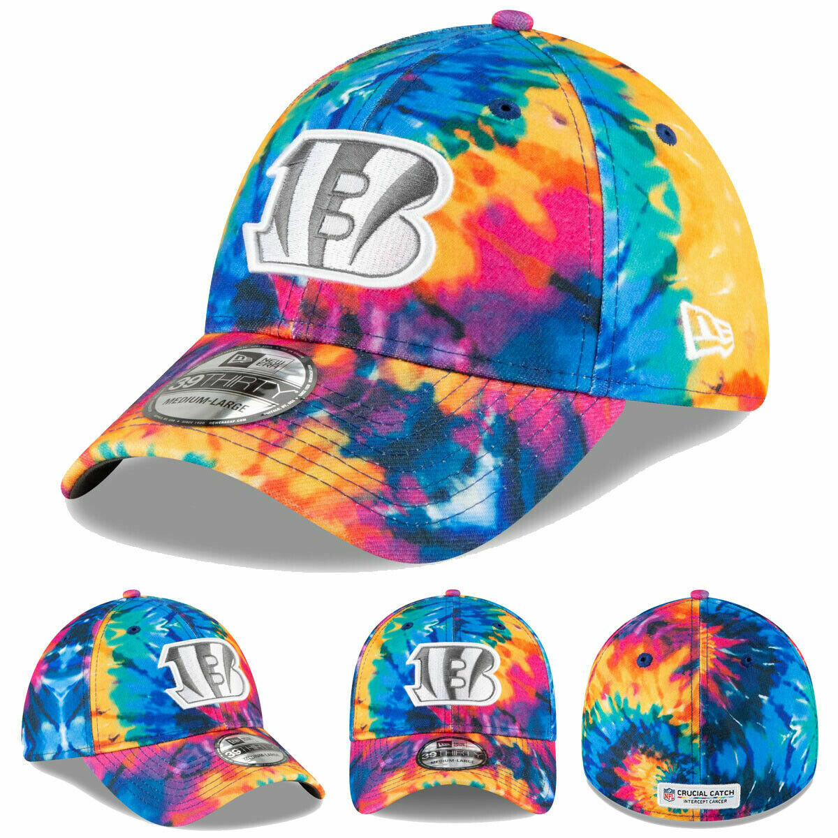 Cincinnati Bengals New Era Crucial Catch NFL Sideline 39THIRTY Hat