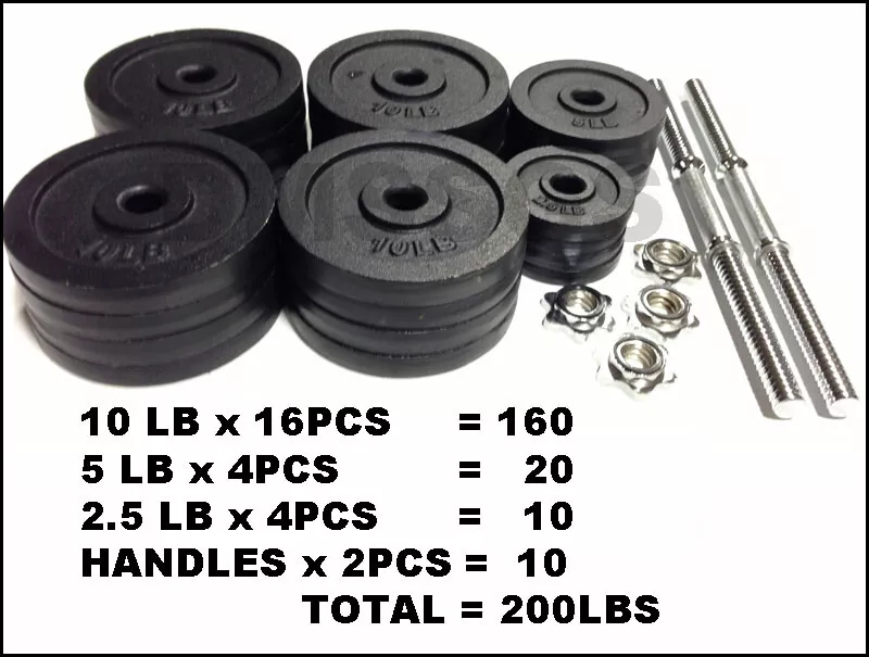 200 lb cheap dumbbell set