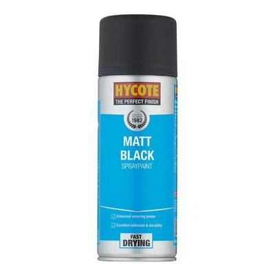 Hycote Colour Spray Paint XUK027 Matt Black 400ml