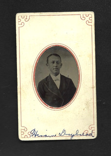 1870's Lancaster Co. PA Educator Hiram Marks Drybread Tintype Photograph
