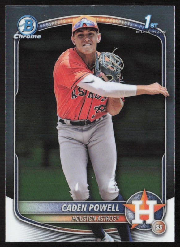 2025 Bowman Chrome Prospects Caden Powell #BCP-212 GS1-4