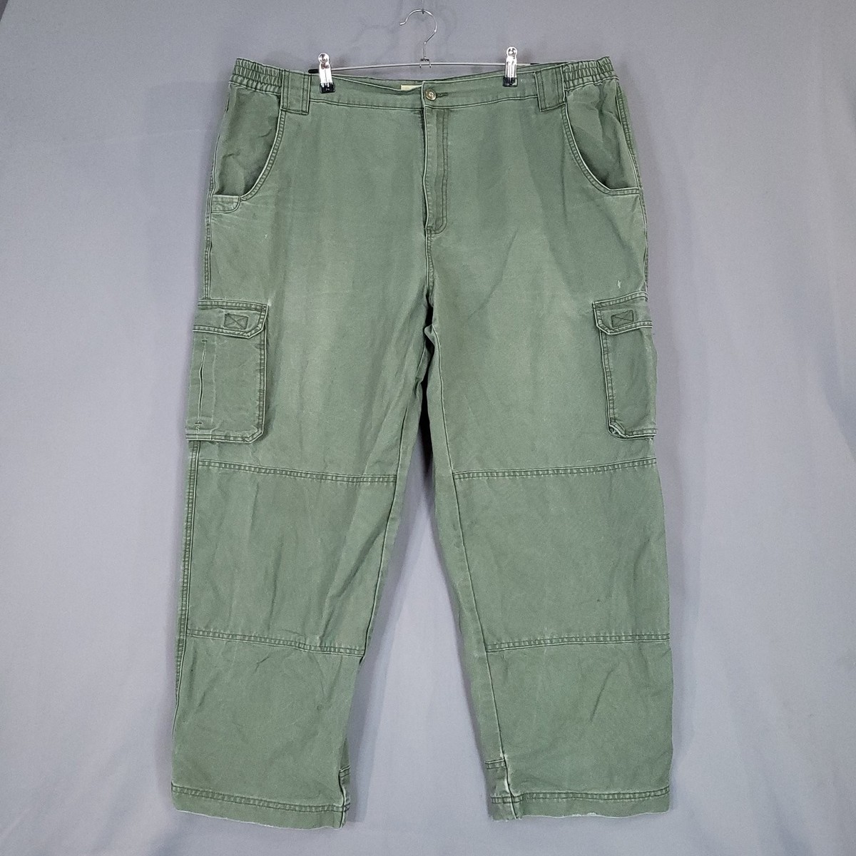 Cabela's Men's Olive Green W44 L30 Cargo Trail Hiker Cotton