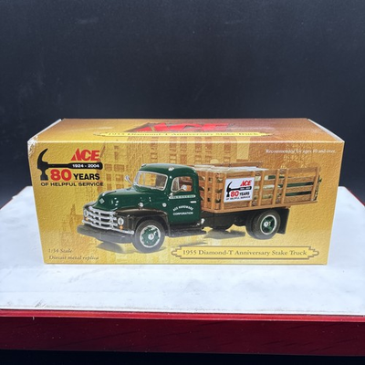 #ad ACE Hardware 1955 Diamond T Stake Truck First Gear 1:34 80th Anniversary NIB $49.99