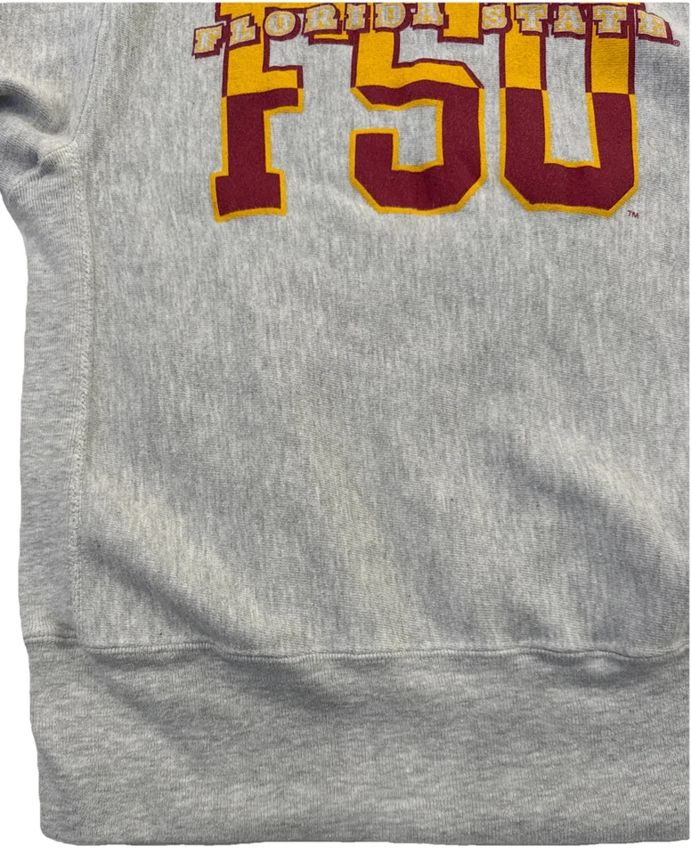 VTG 90’s Champion Florida State University Seminoles Reverse Weave Sweatshirt M - Image 4 of 4