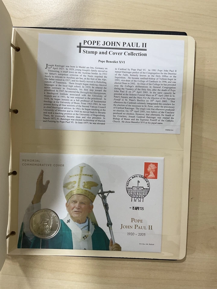 Sellos del Vaticano. Colección como nueva. Algunas fundas para monedas. F184 Foto 3 de 4