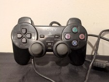 Sony PS2 BLACK Wired Controller OEM DualShock PlayStation 2