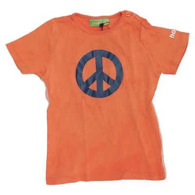 Me&i, T-shirt, Größe: 86/92, Orange/Blau, Print, Unisex (Kinder) #fsX