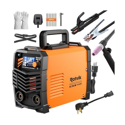 200Amp Stick Welder-Large LED Display, 110V/220V Dual Voltage Portable MMA We...