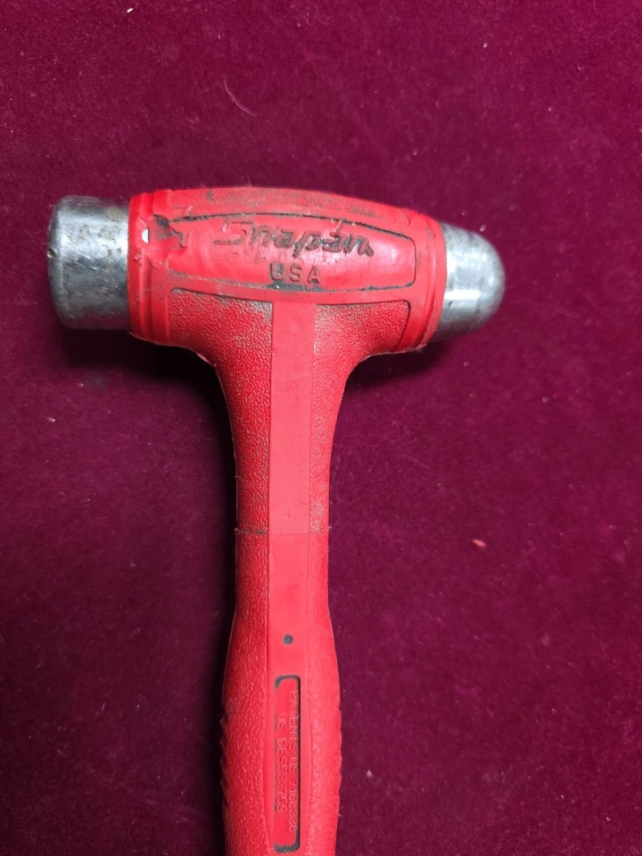 Herramientas a Presión HBBD16O 16oz Bola de Soplado Muerto Peen Martillo Rojo Agarre Suave Foto 3 de 4