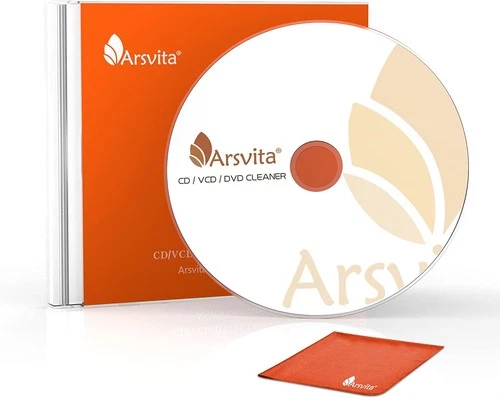 Arsvita CD Laser Lens Cleaner Disc Cleaning Set for CD/VCD/DVD Player, Safe... 