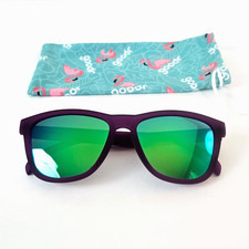 Goodr Gardening With A Kraken Sunglasses Purple Frame Green Polarized Lenses