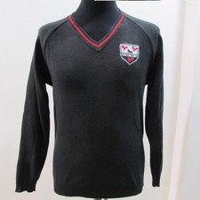 Unbranded Men's 100 Cotton V Neck Jumper Chest 36/38 UK S Sku 6948