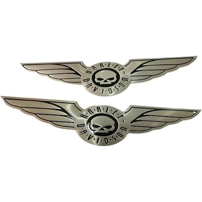 FLEXIBLES Harley Davidson Emblem 2 Stück Tank Softail Dyna Roadking Streetglide