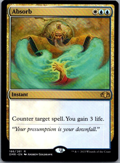 #216 Absorb Starter Commander Decks Rare