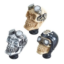 Cool Resin Unique Skull Head Gear Shifts Knob Shifter Lever Manual Transmission