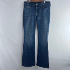 7 For All Mankind Women's Jeans Size 31 Bootcut Dark Wash Denim