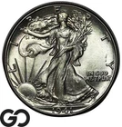 1941 Walking Liberty Half Dollar, Solid Gem BU++