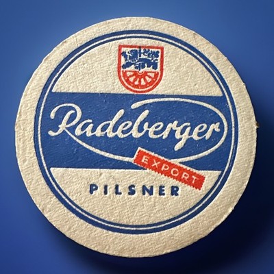 Bierdeckel klein Radeberger EXPORT PILSNER , Zustand 2-